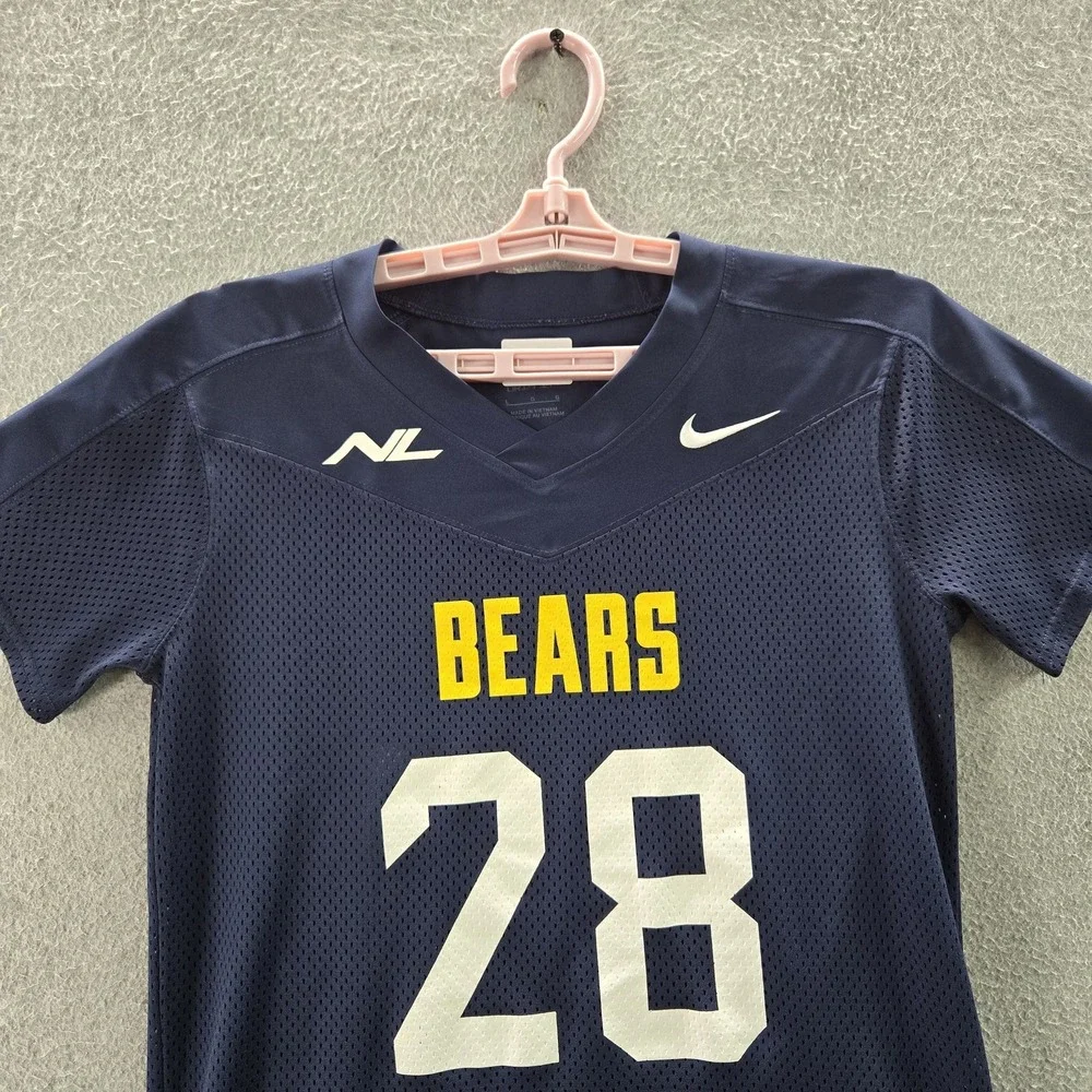 Nike Boy Jersey L Navy Bears Dri-Fit Football Logo Short‎